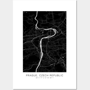 prague maps poster minimalist Posters and Art